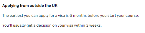 申请赴英签证时间
